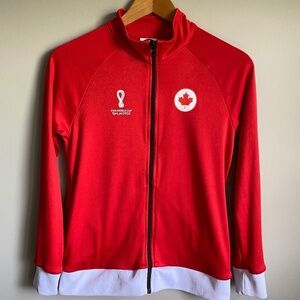 FIFA World Cup 2020 Canada Kids Zip Up Athletic Jacket Size Medium (10/12)